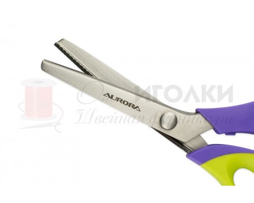 Ножницы зиг-заг Aurora "Волна" 23 см. шаг зубчика 3,5 мм. арт.AU495 уп.1 шт.