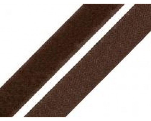 Липучка пришивная шир.2,5 см (25 мм) арт.3567 цв.коричневый уп.25 м
